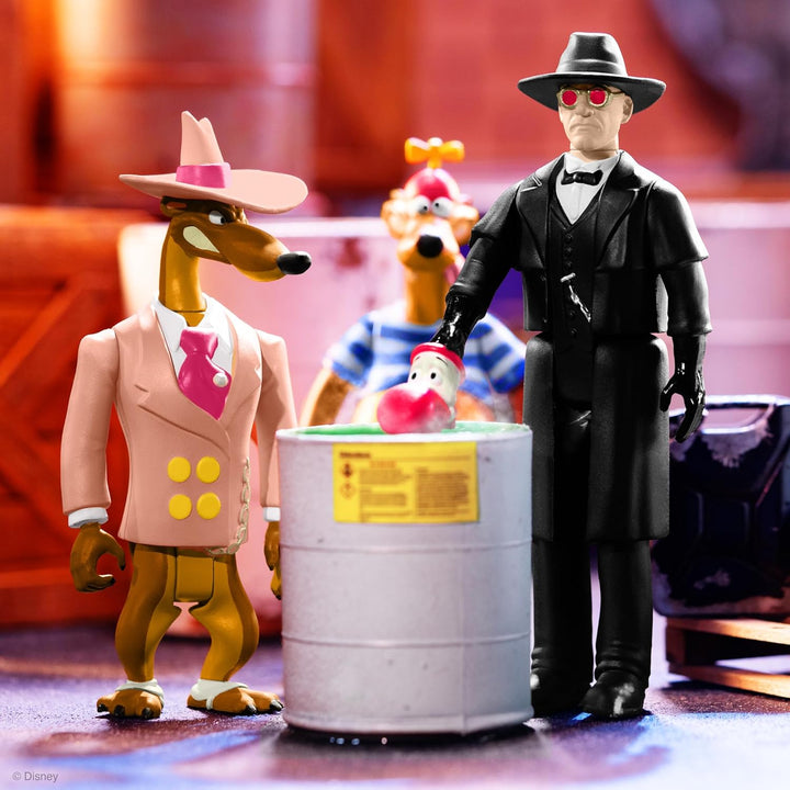 Super 7 Judge Doom Who Gerahmte Roger Rabbit Reaction Figur Retro-blisterkarte, Retro-blisterkarte
