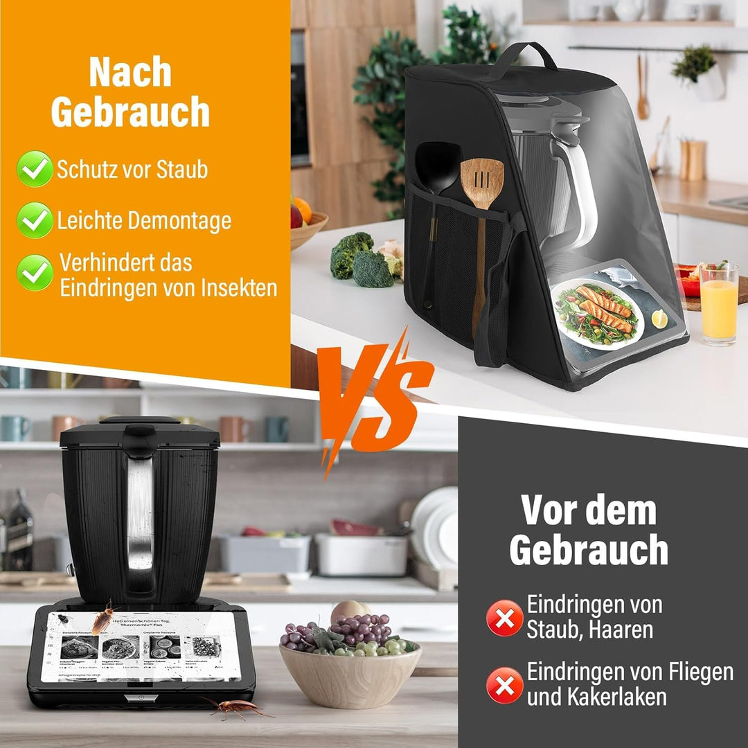 Abdeckhaube für Thermomix TM7, Haube für Thermomix Abdeckung Küchenmaschine TM7 Zubehör Ideal für de