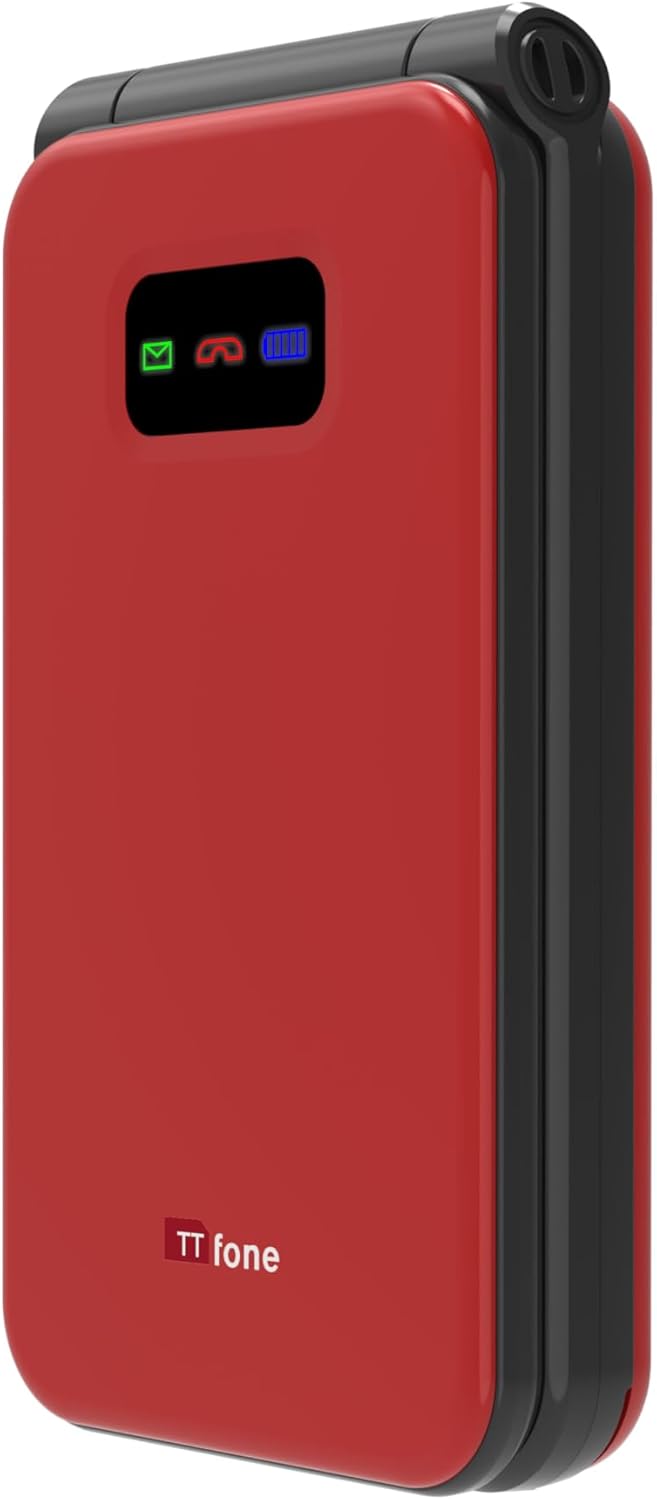 TTfone TT760 Klapptelefon 4G mit Grossen Tasten für Senioren und Notruf-Taste - Entsperrtes Grundleg
