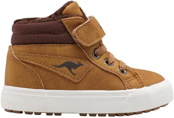 KangaROOS Unisex Kinder KAVU Iii Sneaker 21 EU Tan Yellow Coffee, 21 EU Tan Yellow Coffee