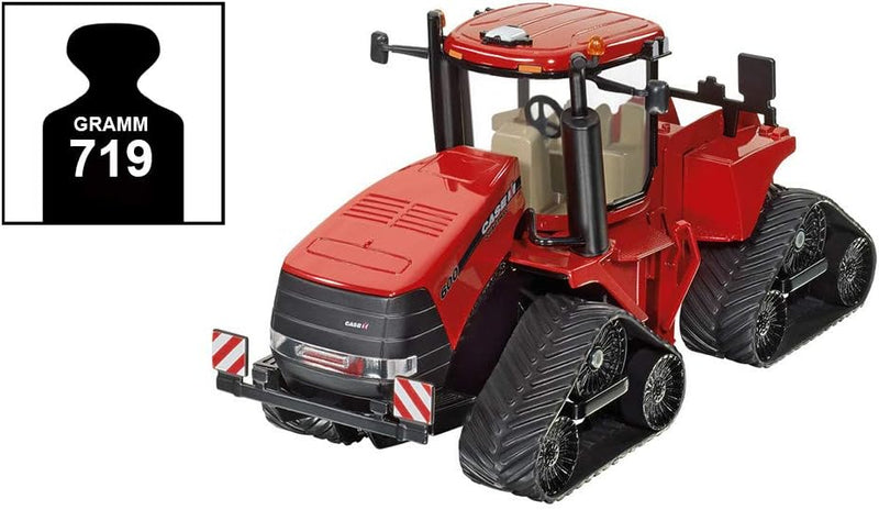 siku 3275, Case IH Quadtrac 600 Raupenschlepper Traktor, 1:32, Metall/Kunststoff, Rot, Funktionales