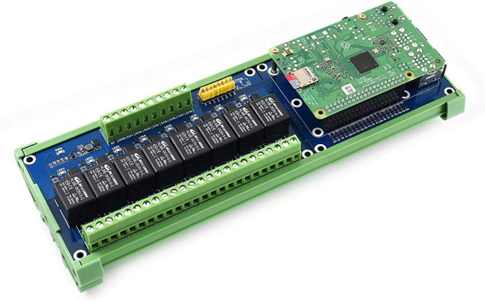 Waveshare Raspberry Pi Expansion Board 8-Channel Relays Loads up to 5A 250V AC or 5A 30V DC for Pi A