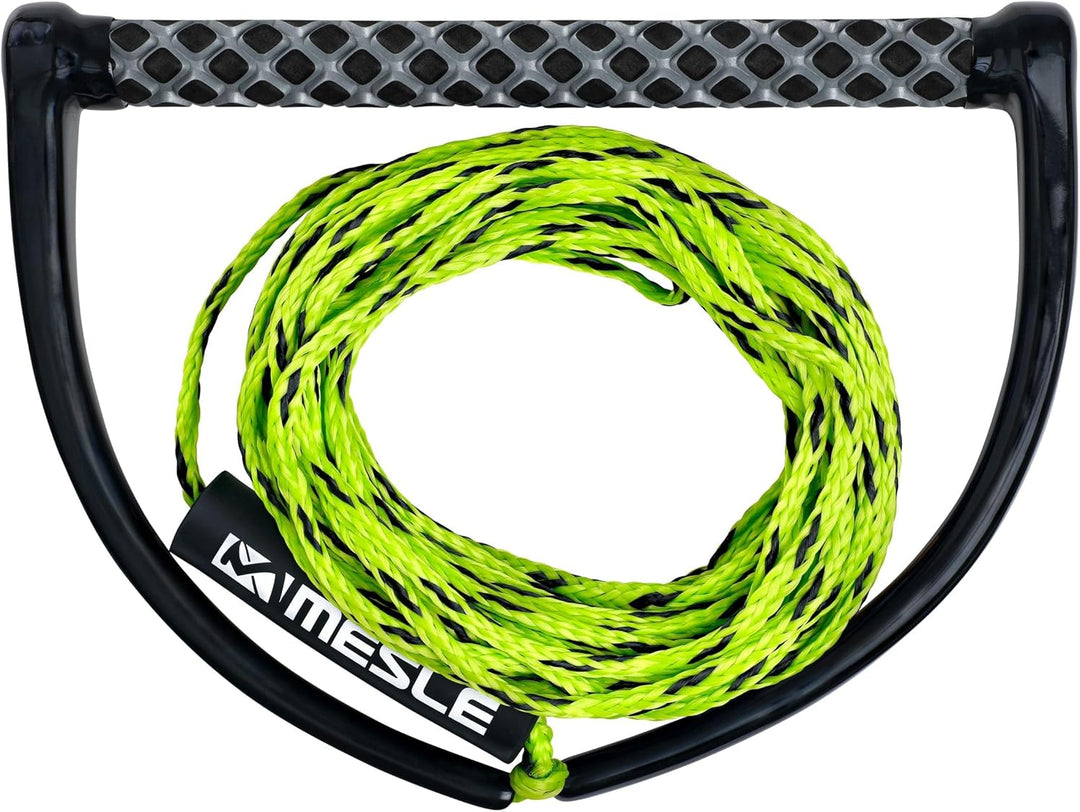 Mesle Wakeboard-Leine ONE 60', 15'' breiter Eva Griff, Wakeboard Seil Hantel lime, lime