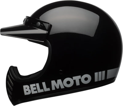 Bell Moto-3 Classic Motocross Helm (Black,M (57/58))