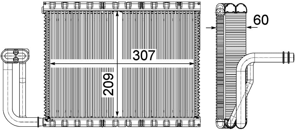 MAHLE AE 104 000P Verdampfer BEHR PREMIUM LINE