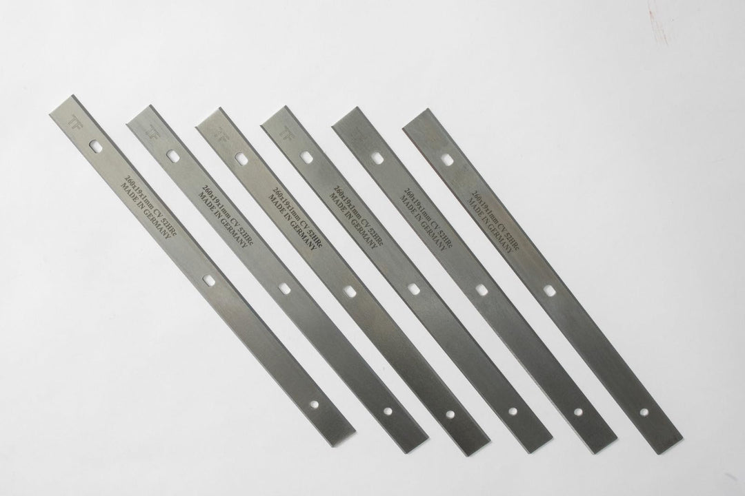 12 Stück Hobelmesser 410 x 18,6 x 1 für Hammer