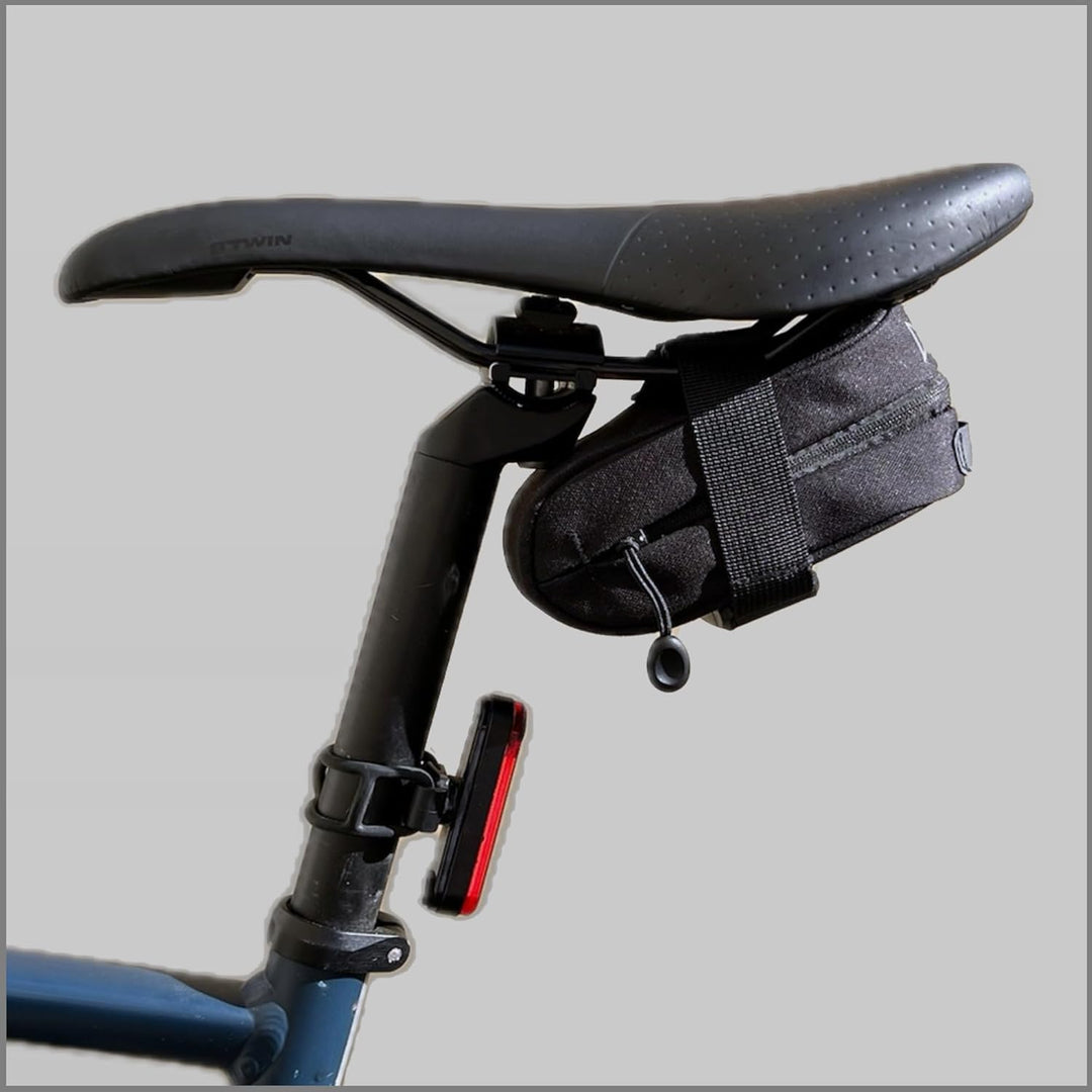 DACHS Rennrad Satteltasche mit Magnetclip & Lichthalter - Kompakte, leichte Fahrradtasche aus wasser