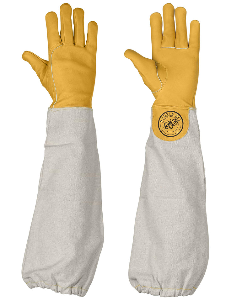 Humble Bee Unisex Imkerhandschoenen met rundleer lange mouwen polsen Rindsleder Imkerhandschuhe mit