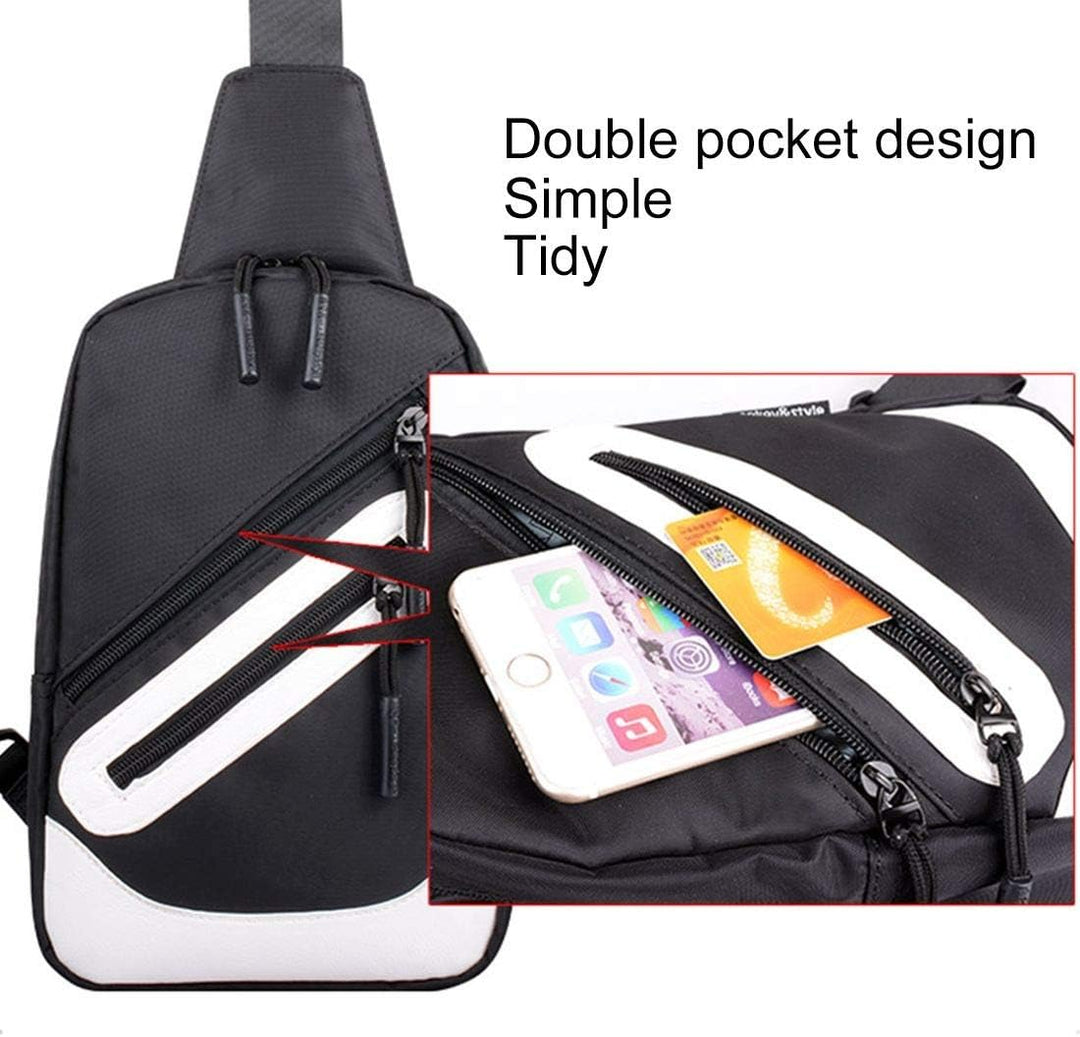 Backpack Waist Shoulder Bag Nylon for Sony Xperia XZ1-Compact - Black