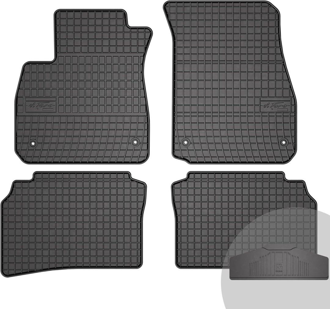 FROGUM EL Toro Gummimatten Ganzjähriges-Set von Autofussmatte Auto Fussmatten für Opel Insignia B ab