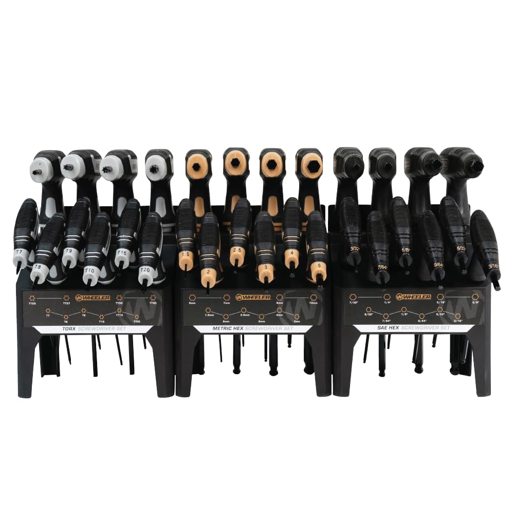 Wheeler SAE/Metric/Hex/Torx P-Handle Driver Set 30pk