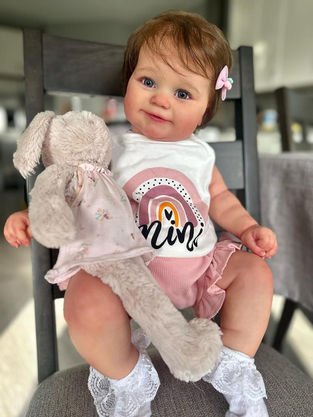 Zero pam realistische Ganzkörper-Baby-Reborn-Puppen Mädchen, Silikon-Reborn-Puppen 20 Zoll anatomisc