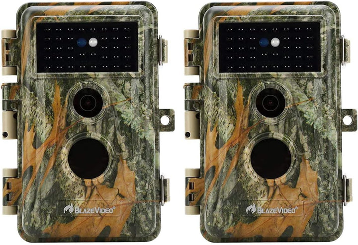 2tlg. Wildkamera Fotofalle Beute Kamera JagdKamera, 32MP HD Video, 36pcs IR LED No-Glow Nachtsicht W
