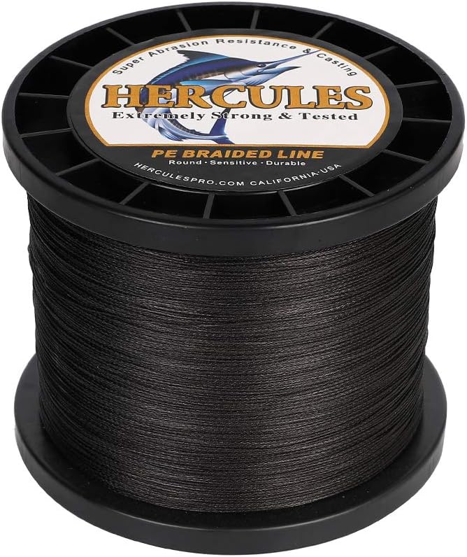 HERCULES Super Cast 100m - 2000m Yards Geflochtene Angelschnur 10lb - 300lb Test für Salzwasser Süss
