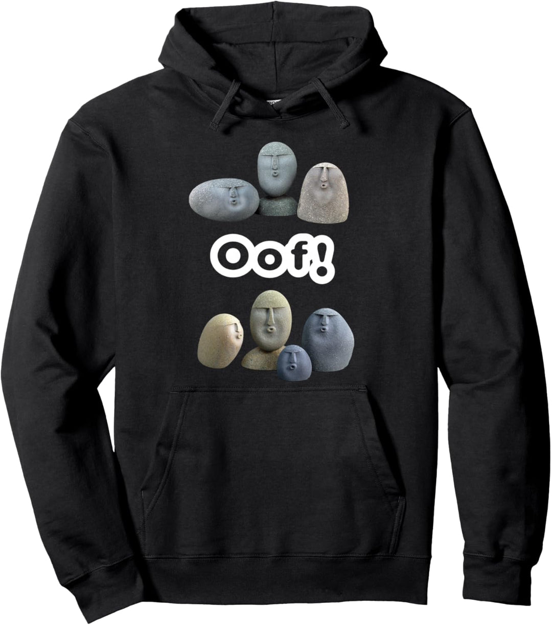 Oof Stones Meme Stones Saying Oof Meme Pullover Hoodie