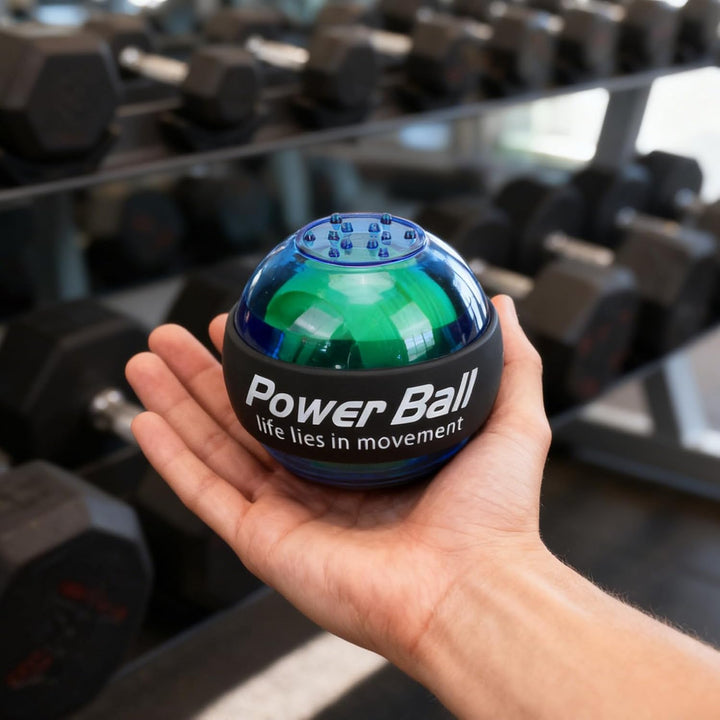 Bewinner Handgelenk-Trainingsball mit Beleuchtetem Gyroskop, Arm- und Unterarm-Trainingsgerät für Gr