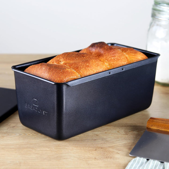 BREADLYST - Premium Brotbackform mit Deckel für Brot und Toastbrot - Backform Kastenform extra hoch,