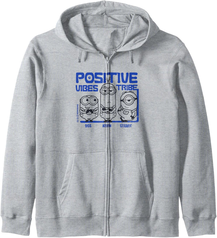 Minions Positive Vibe Tribe Height Graph Kapuzenjacke