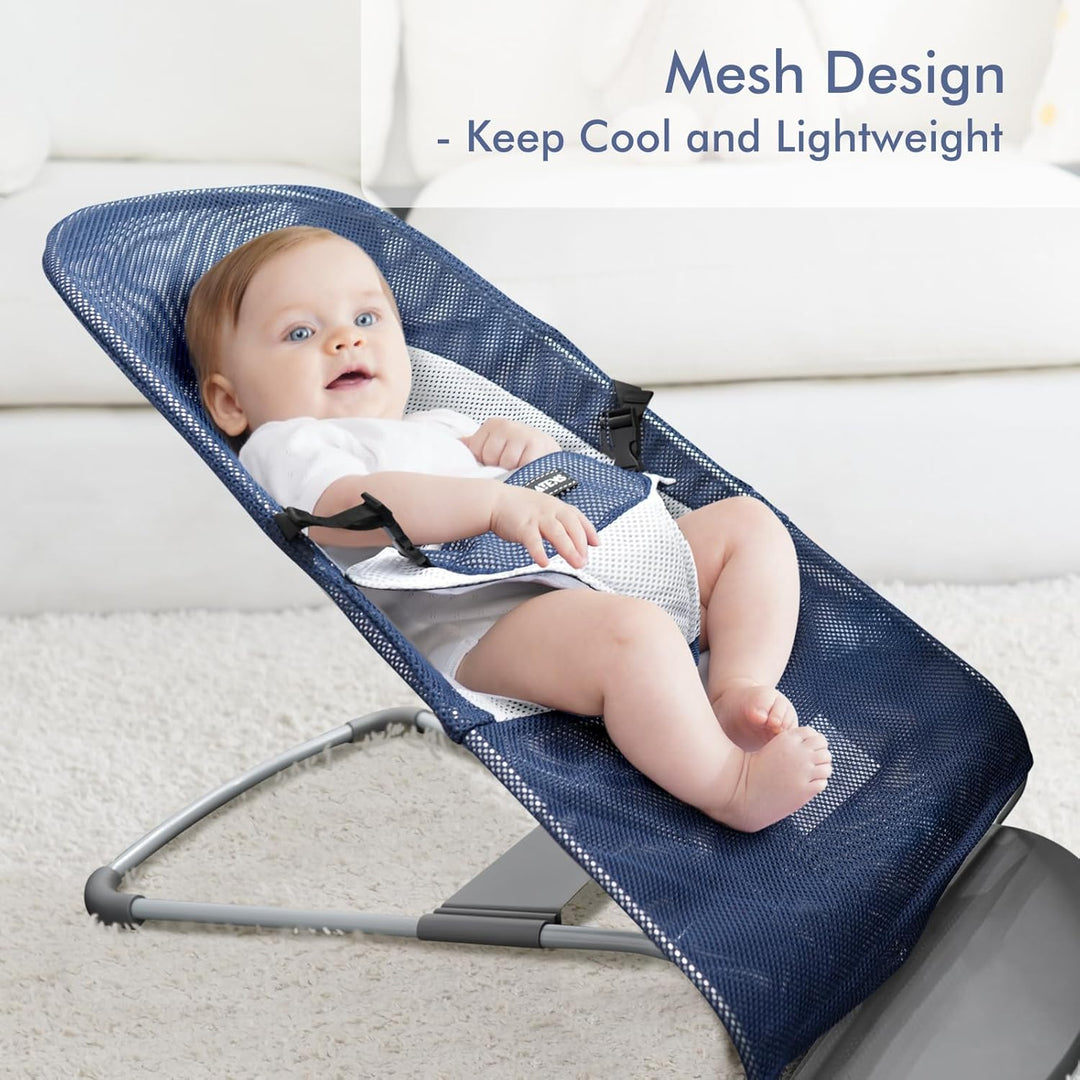 Stoffsitz für Babywippe – Bezug für Babywippe Balance Soft & Bliss, belüftetes Netzgewebe, hautfreun
