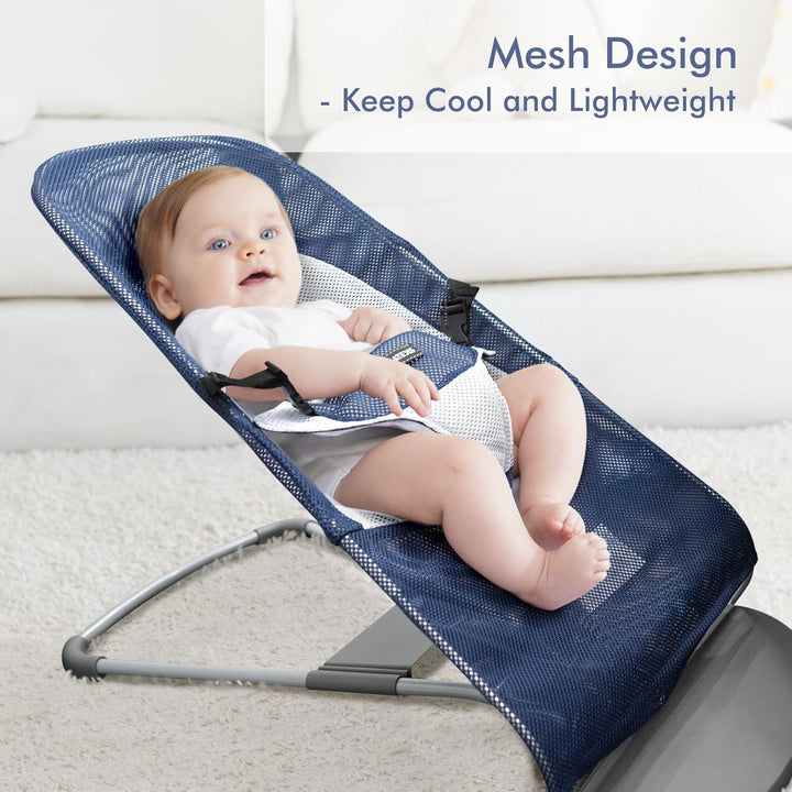 Stoffsitz für Babywippe – Bezug für Babywippe Balance Soft & Bliss, belüftetes Netzgewebe, hautfreun