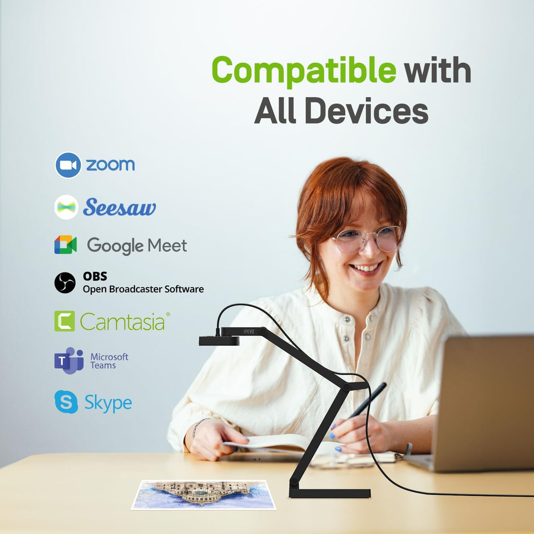 IPEVO V4K Ultra 13MP USB Dokumentenkamera