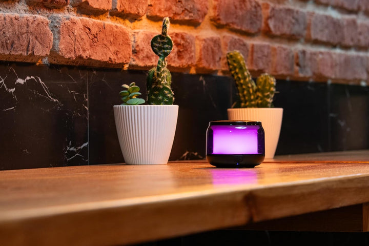 Garza - Pack 2 Tragbarer kabelloser Bluetooth 5.1/Micro SD-Lautsprecher mit 15 mehrfarbigen LED-Lich
