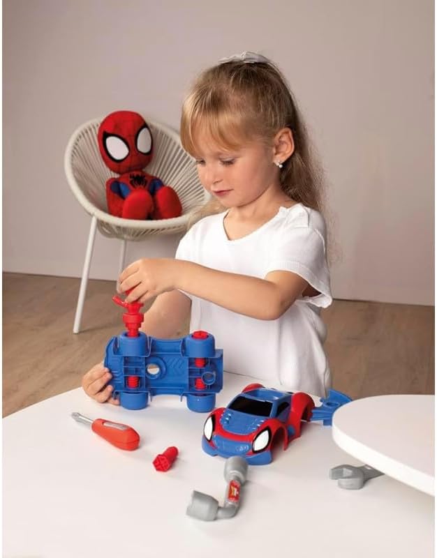 Smoby - Spidey Box – Werkzeugkoffer – Spielzeug zum Basteln für Kinder – 360905