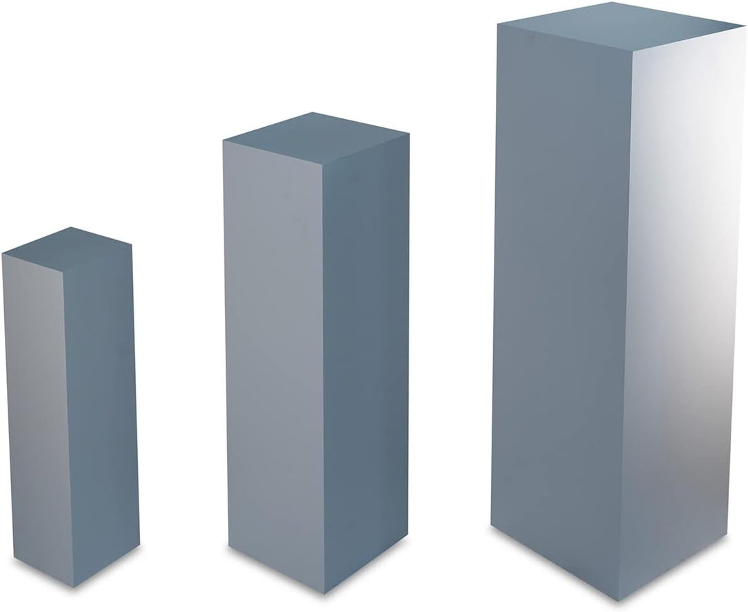 Dekosäule innen/aussen, Säule/Podest/Sockel in 3 Grössen (Seidengrau, Innensäule 80x25x25 cm) Innens