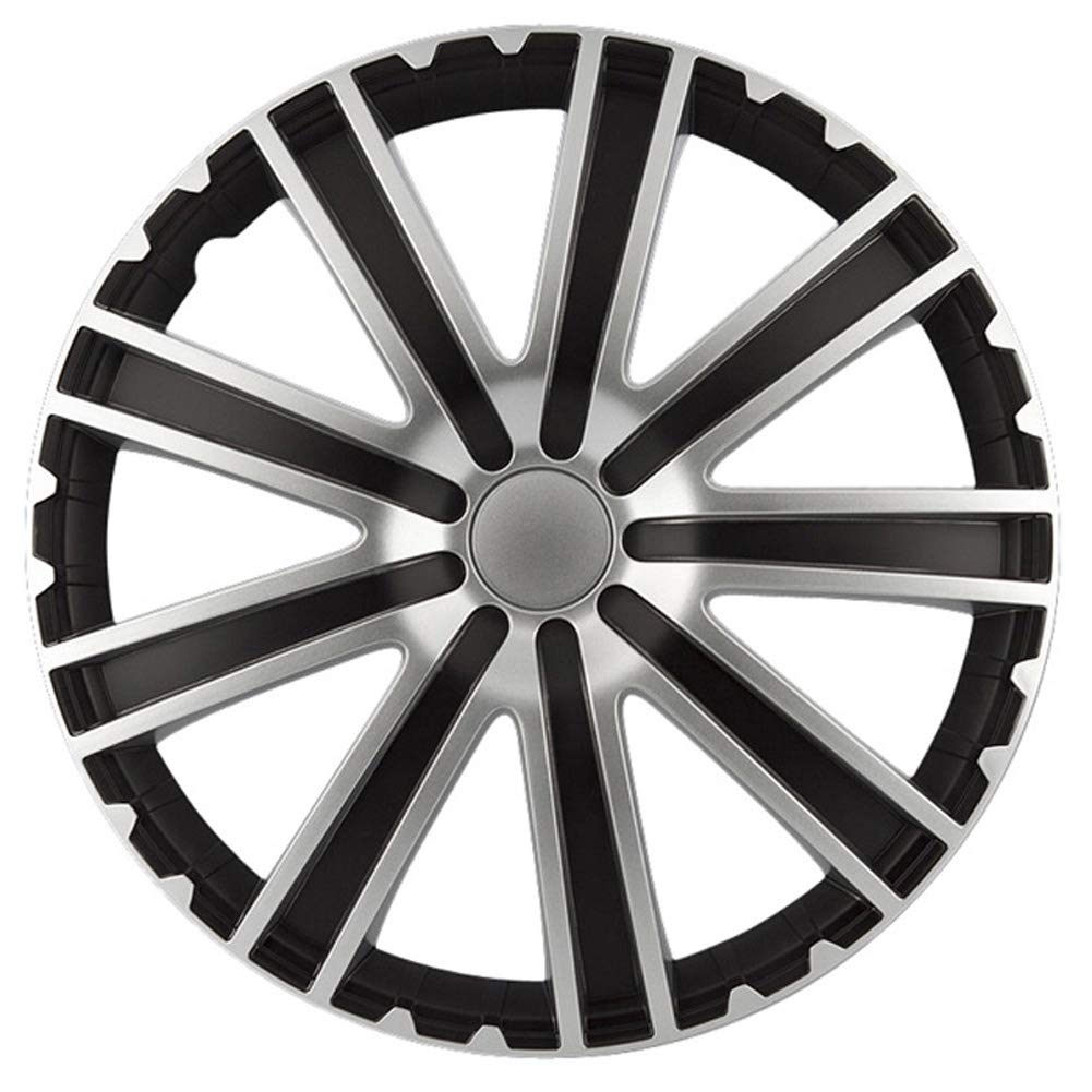 AUTO-STYLE Satz Radzierblenden Toro 16-Zoll Schwarz/Silber 16-inch, 16-inch