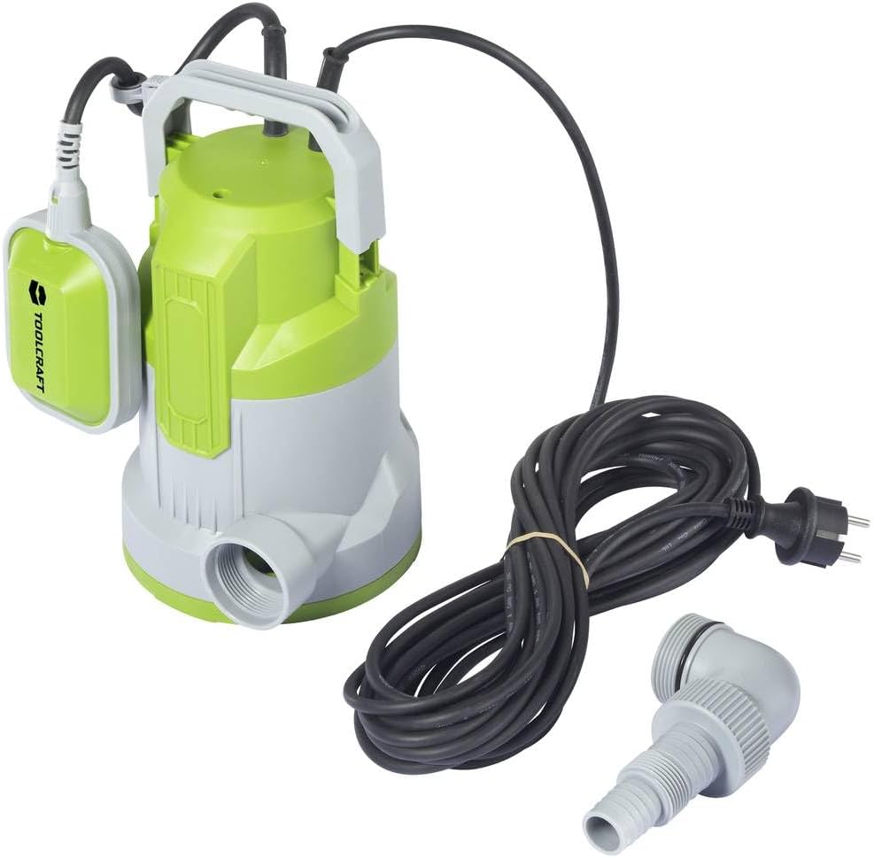 TOOLCRAFT TO-9632052 Klarwasser-Tauchpumpe 8500 l/h 6 m