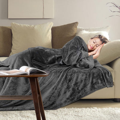 CALIYO Decke mit ärmeln, Extra Weich TV Decke, Ärmeldecke, Lounge-Decke, Tragbar Ganzkörperdecke mit