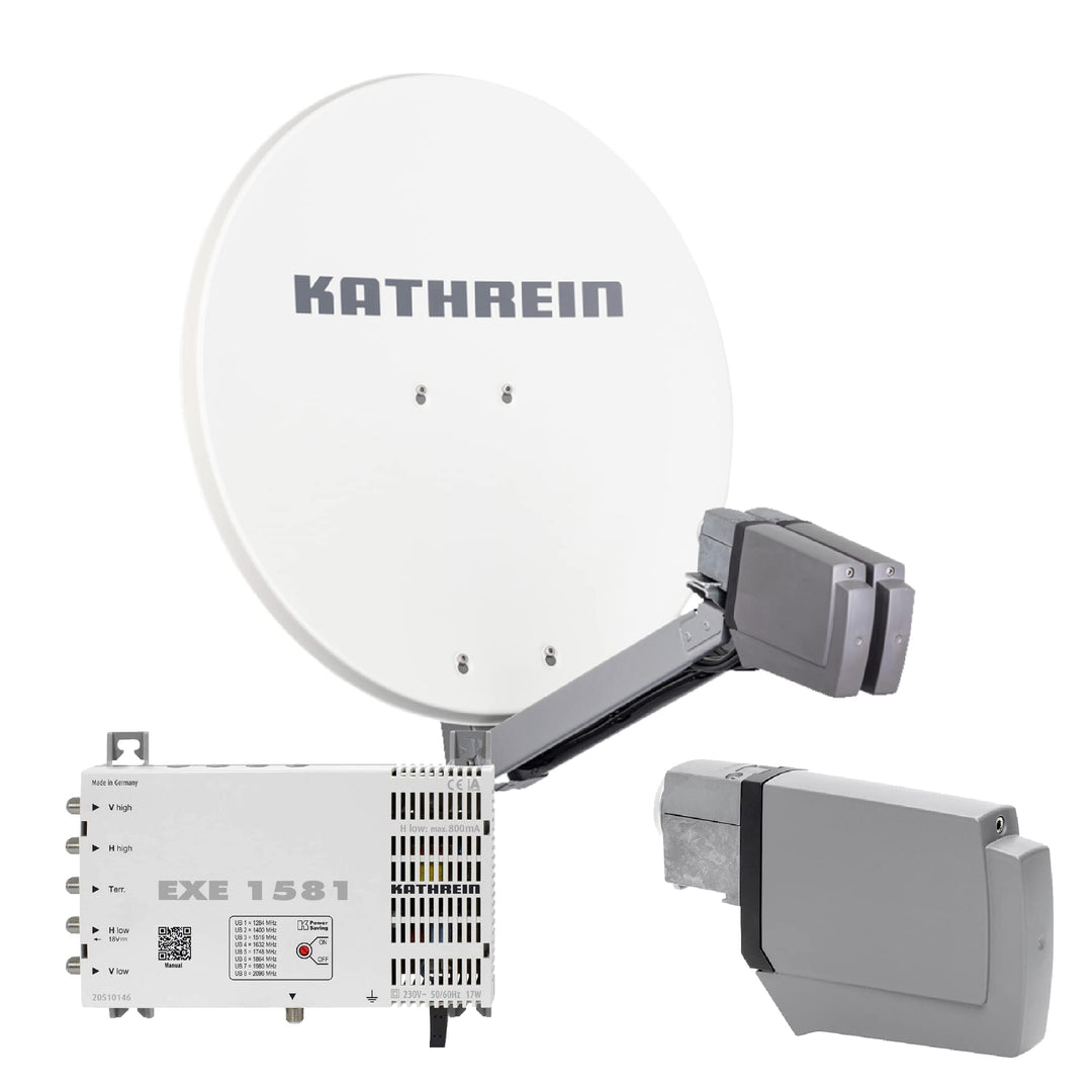 Kathrein CAS 80 Sat-Antenne weiss (we) 8 Teilnehmer - 8 Teilnehmer über Unicable 8 Teiln. Unicable W