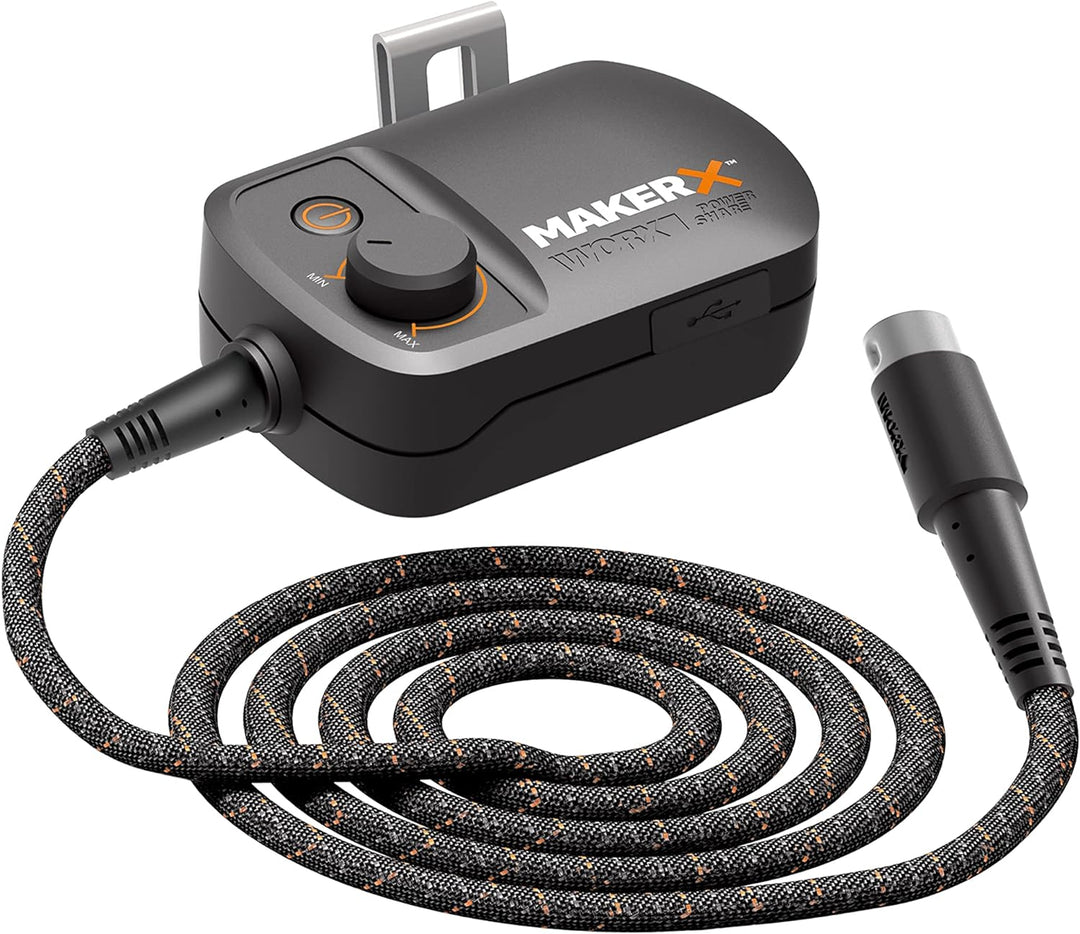 WORX MakerX HubX-Adapter 18V(20V MAX) WA7161 mit Gürtelclip，PowerShare, Variable Drehzahlregelung, U