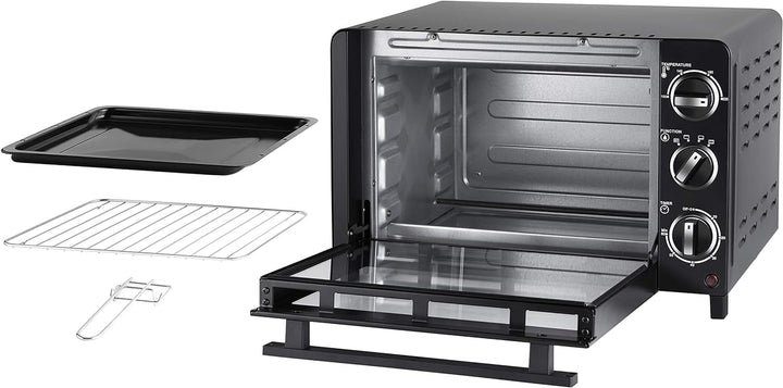 UNOLD 68875 OFEN Allround, 1.200 W, 18 L Volumen, 4 Edelstahl-Heizelemente, mit doppelverglaster Tür