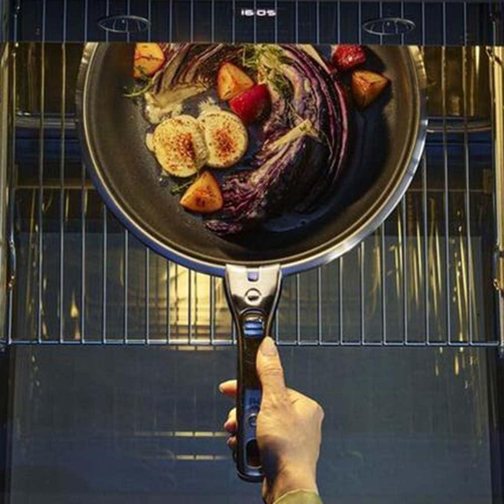WMF Click&amp;Serve Bratpfanne Induktion 28 cm, ohne Edelstahlgriff, kratzfest, Cromargan Edelstahl besc
