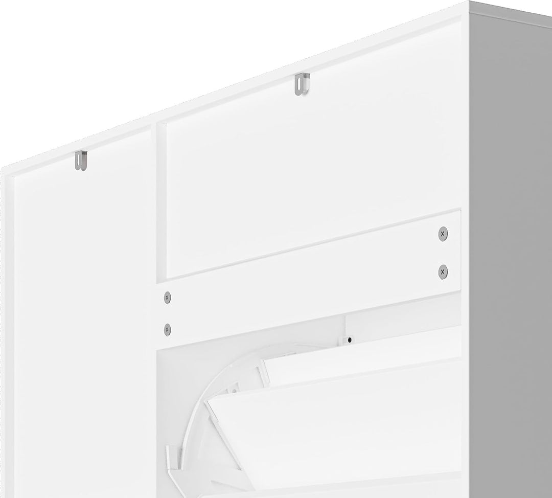 Xbro Schuhschrank mit Schublade, 2 Klappen und Tür, Schuhkipper Schmal, Schuhregal für 20–25 Paar Sc