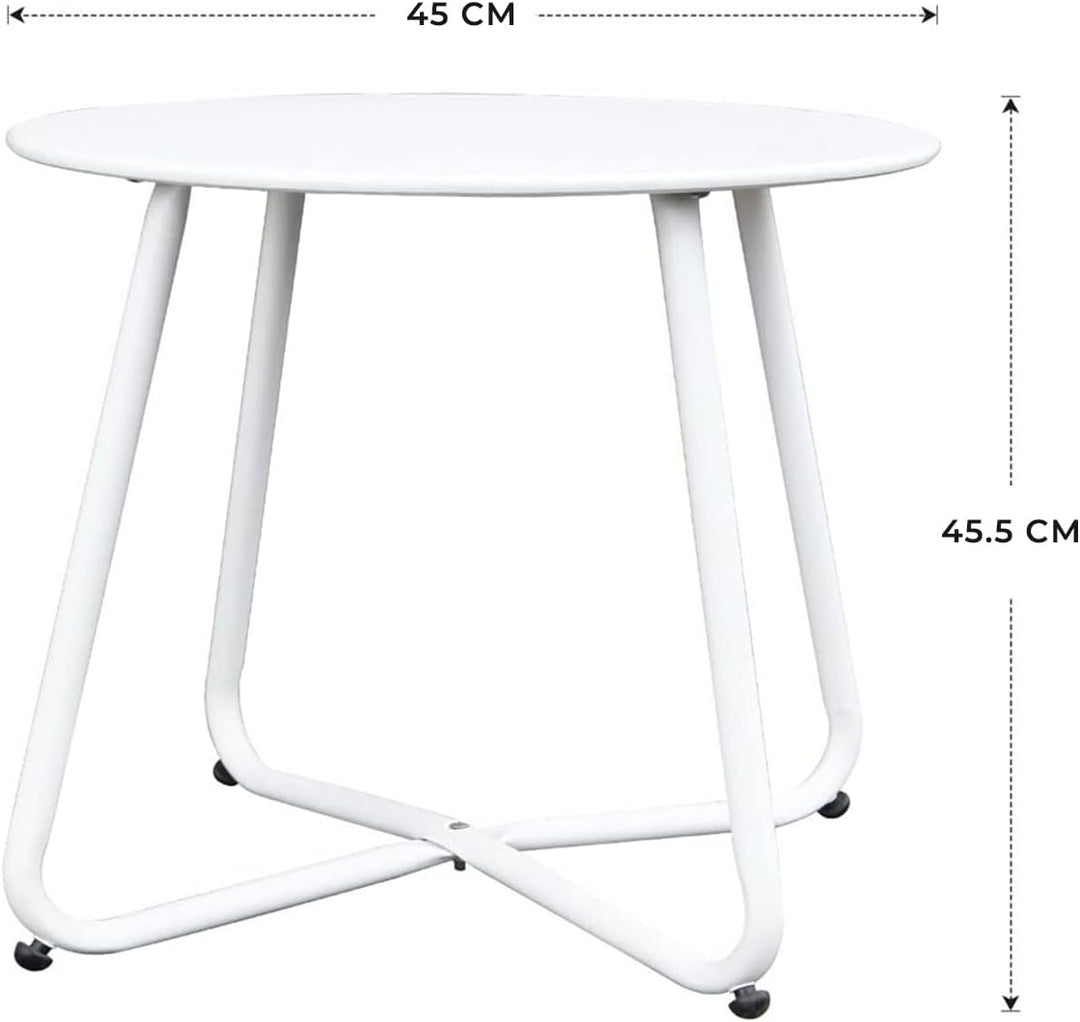 Grand patio Couchtische, Sofatisch, Leicht, Stabil, Einfacher Aufbau, Runder Kaffeetisch ideal für D