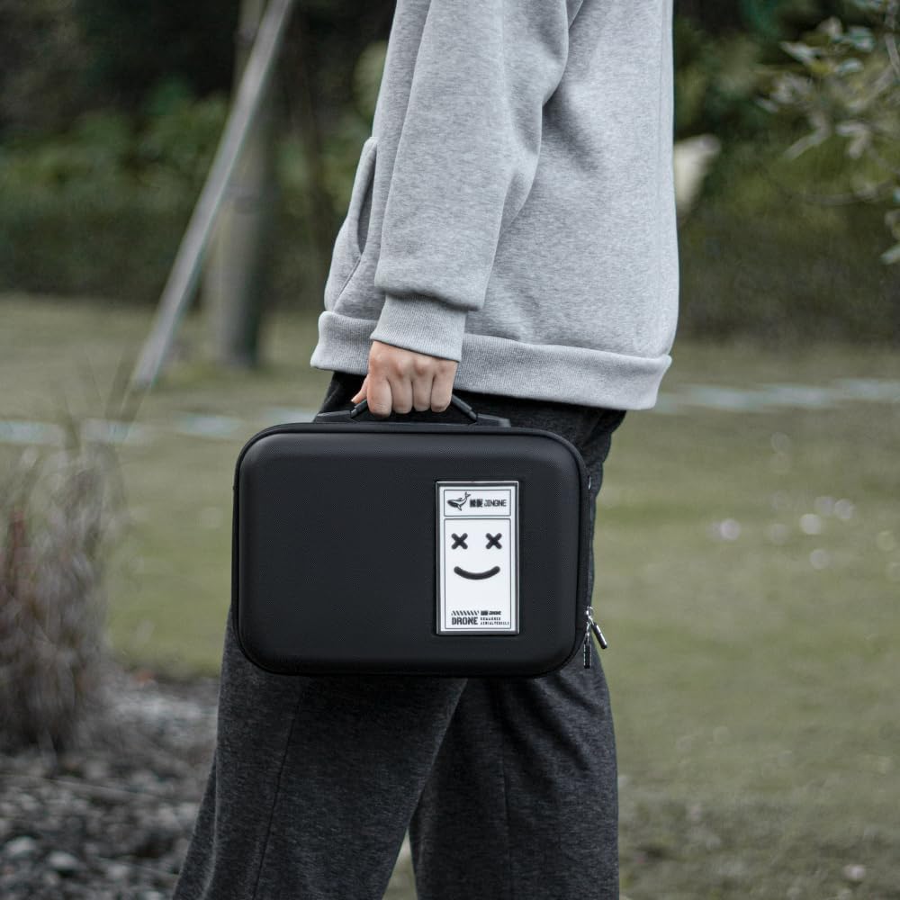 Neo 2 Tasche,Tragbar PU Case für DJI Neo 2 Fly More Combo Zubehör, Features Reusable Hook and Loop S