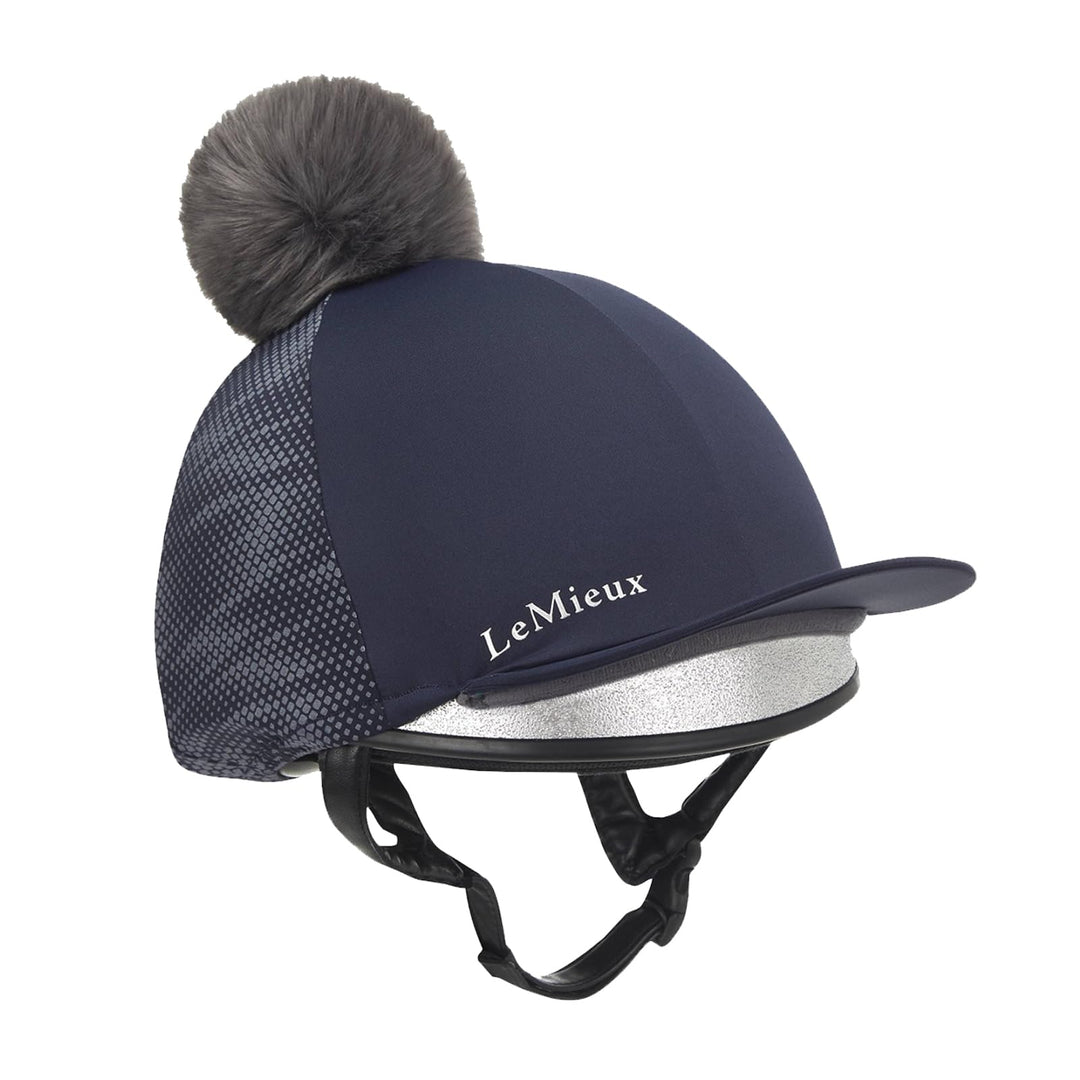 LeMieux Eleanor Reflektierende Bommelmütze Seide - Marineblau