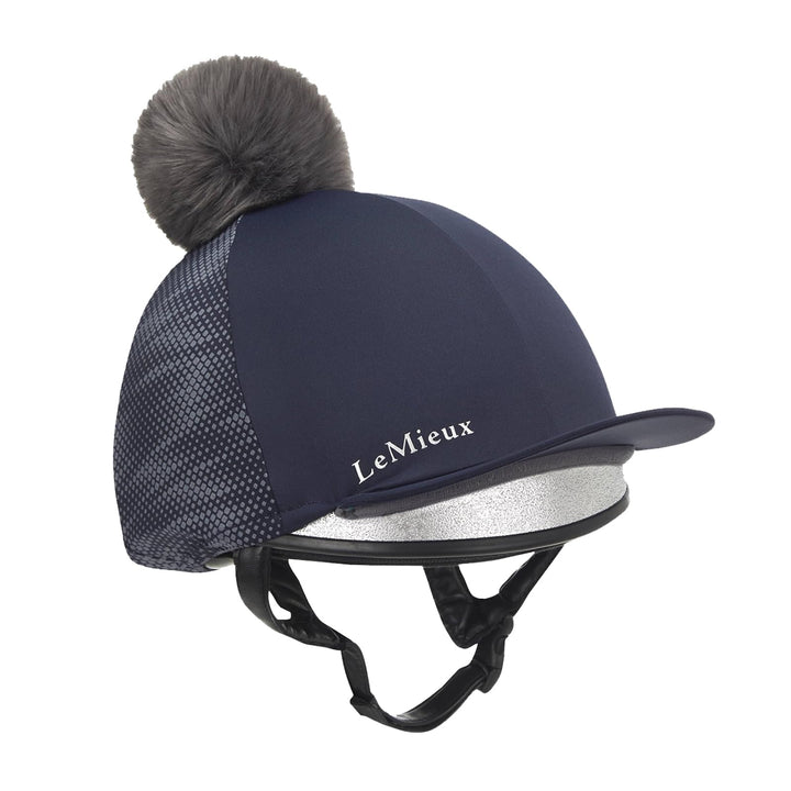 LeMieux Eleanor Reflektierende Bommelmütze Seide - Marineblau