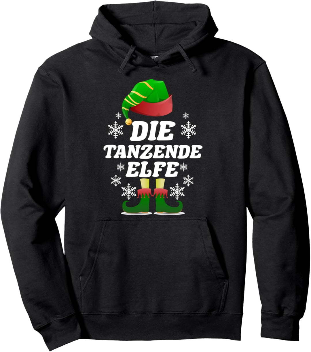 Tanzende Elfe Familien Outfit Weihnachten Weihnachtselfen Pullover Hoodie