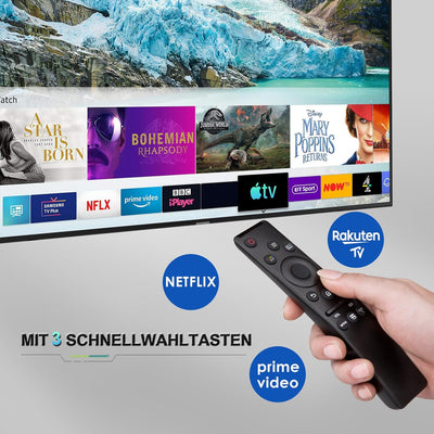 2er-Pack Universal Fernbedienung für alle Samsung Fernseher LED QLED UHD Frame Solar 4K 8K Smart TV