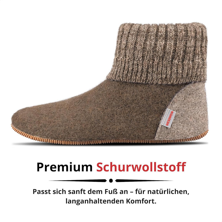 GIESSWEIN Unisex Wildpoldsried KidsHohe Hausschuhe 26 EU Taupe 262, 26 EU Taupe 262