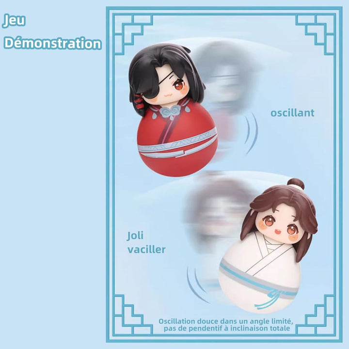 Heaven Official Blessing Tumbler Blind Box Hua Cheng Xie Lian Chibi Figure Anime Tilting Doll Gift (