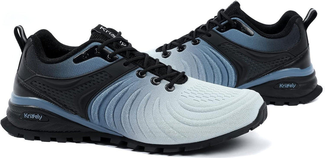 Kricely Traillaufschuhe Herren Laufschuhe Strassenlaufschuhe Sneaker Leicht Wanderschuhe Fitnessschu