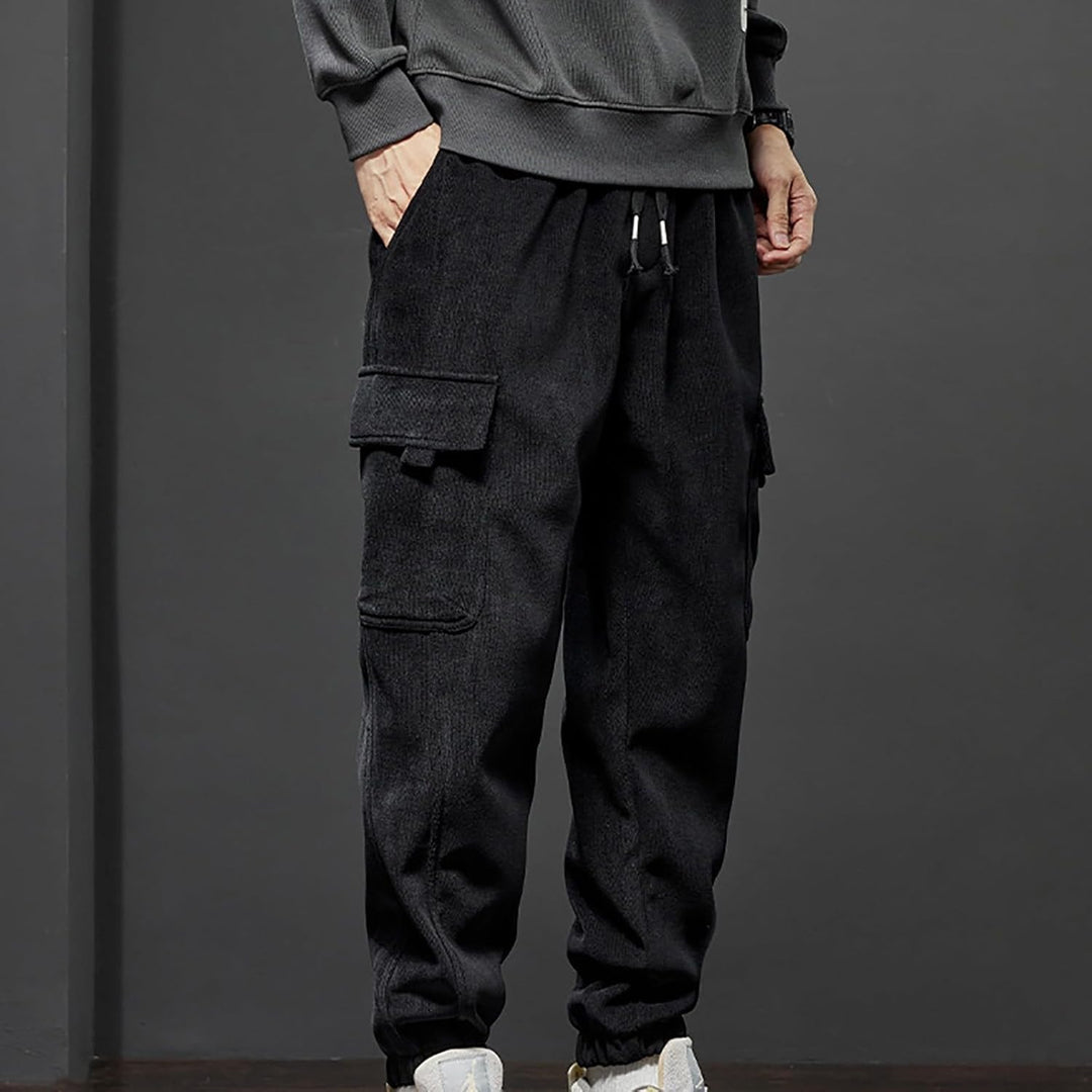 Generisch Winterhose Herren Outdoor, Cargo Hosen Herren Warm, Jogginghose Mit Bündchen Cargohose Vie
