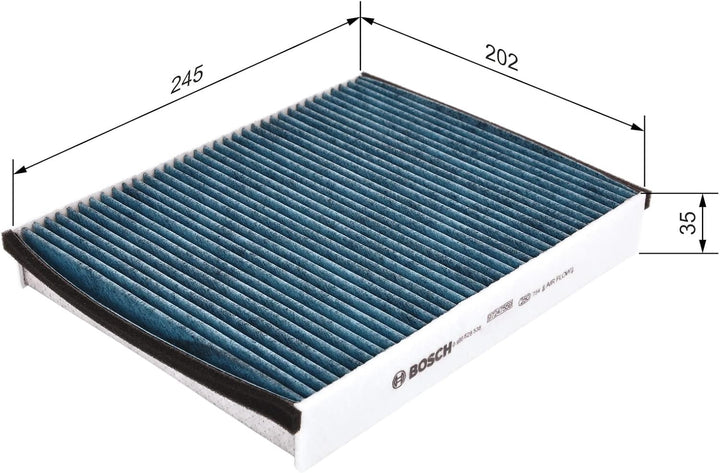 Bosch A8538 - Innenraumfilter Filter+ Antibakterielle Innenraumfilter, Antibakterielle Innenraumfilt