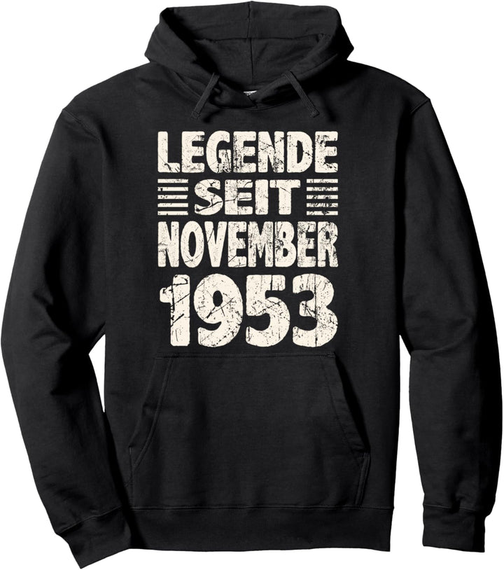 November 1953 Legende seit 70 Jahren Mann Frau Geburtstag Pullover Hoodie