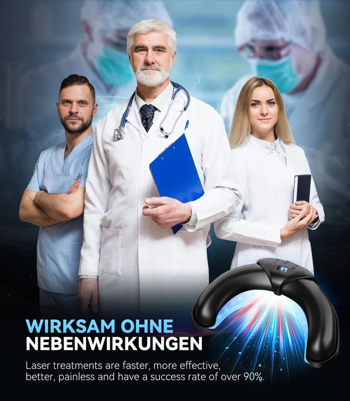 2025 Upgrade Nagelpilz Lasergerä【mit Zeitanzeige - 30s/60s/99s】Faltbares Gerät Nagelpilz Lasergerä f