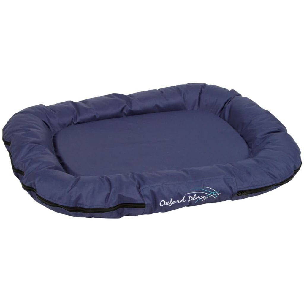 Kerbl Pet Liegekissen Oxford Place blau, 100x70x15 cm L 100 x B 70 x H 15 cm blau, L 100 x B 70 x H